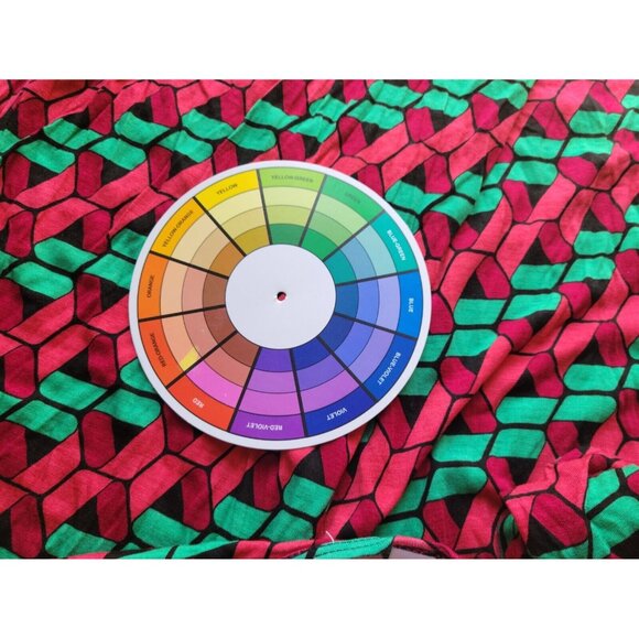 Lularoe Womens Top 3XL Plus Tee Short Sleeve Asymmetric Red GEO346E - Picture 8 of 8